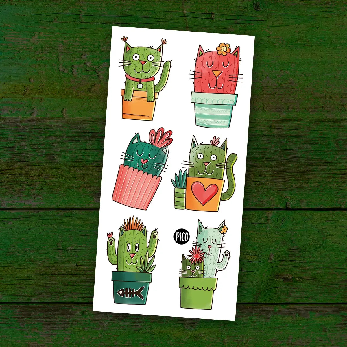 Tatouages Pico Tatoo Chats-Cactus