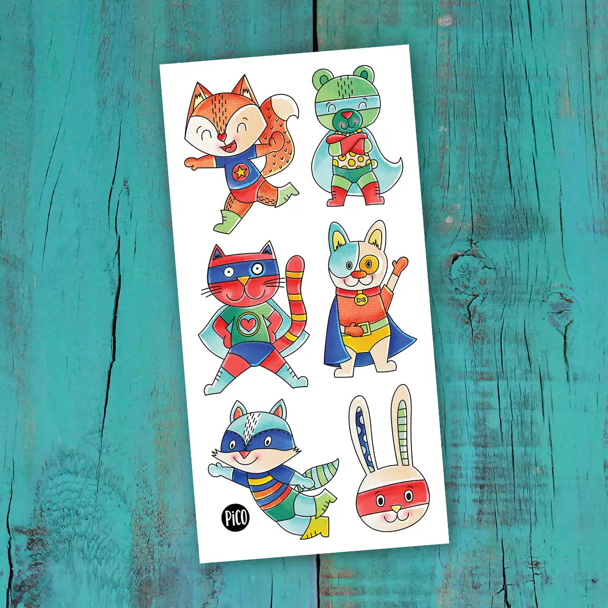 Tatouages Pico Tatoo Super-Heros animaux