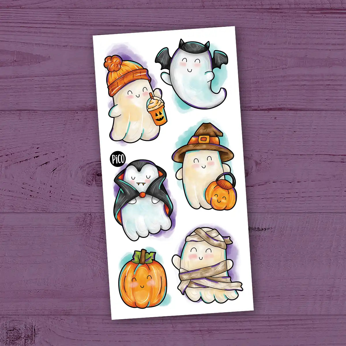 Tatouages Pico Tatoo Fantomes Halloween