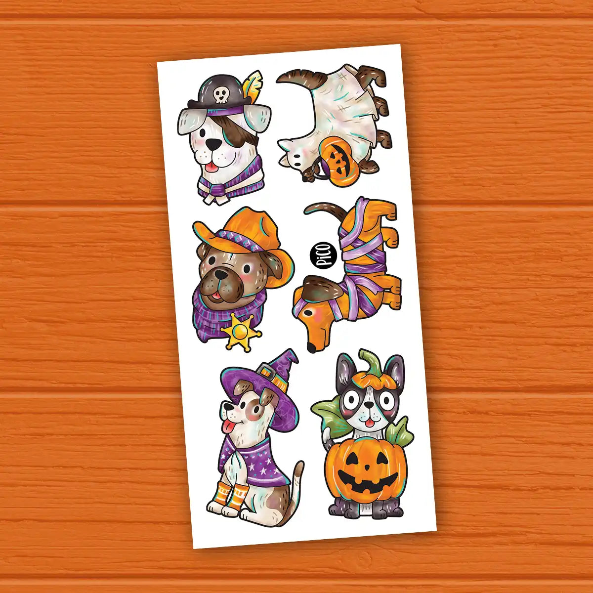 Tatouages Pico Tatoo chiens costume