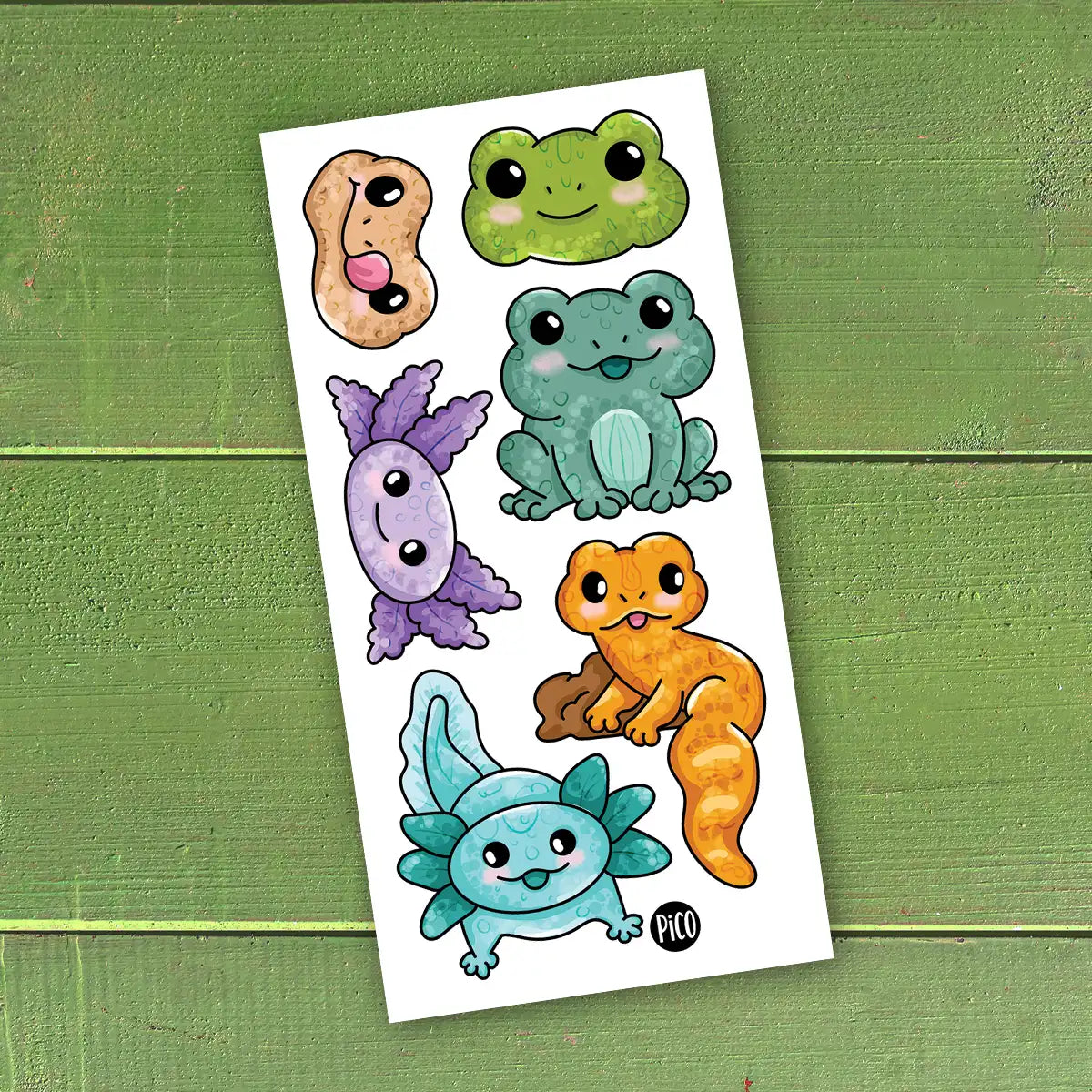Tatouages Pico Tatoo L'axolotl et la Grenouille