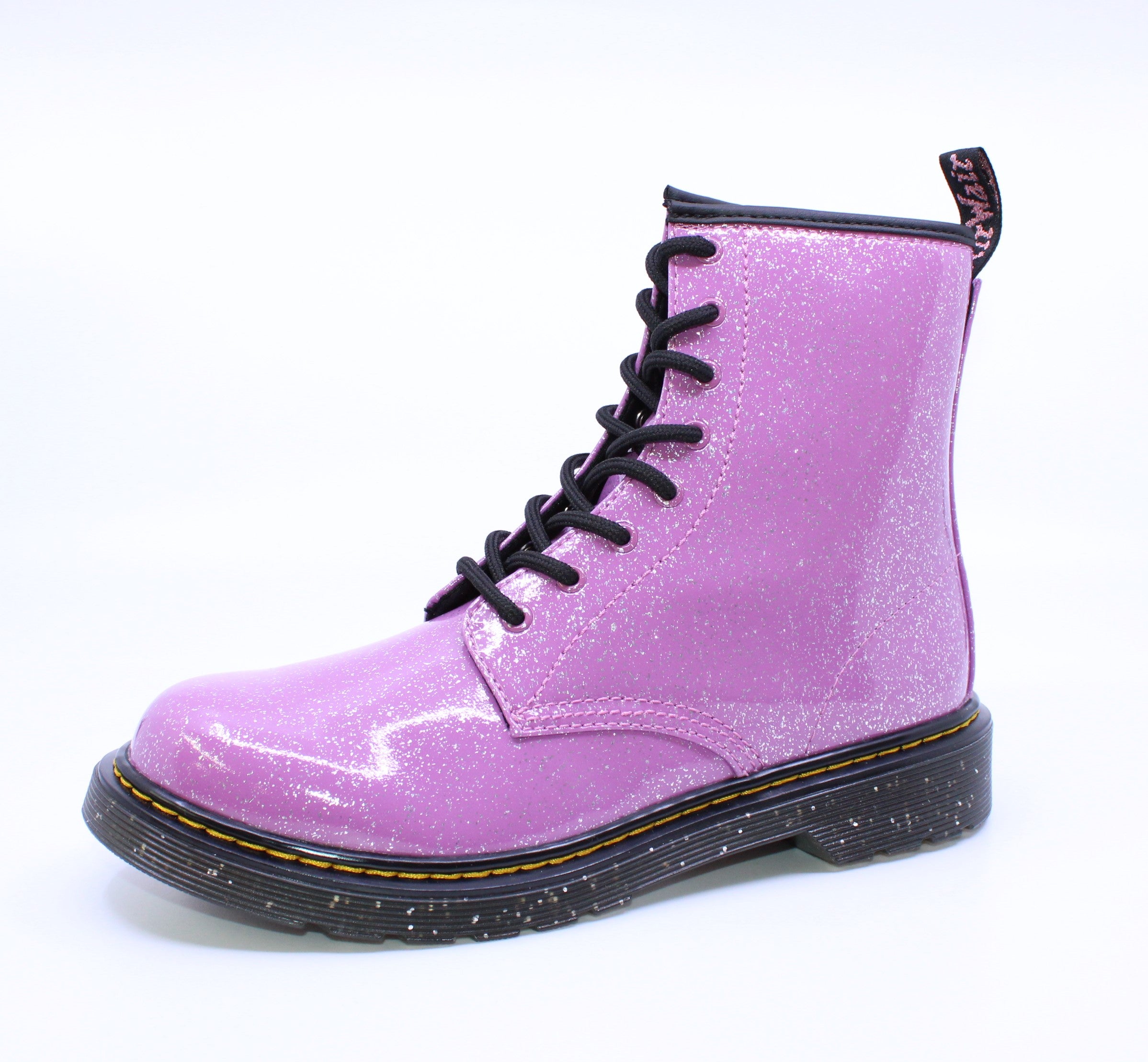 Dr martens sale glitter purple